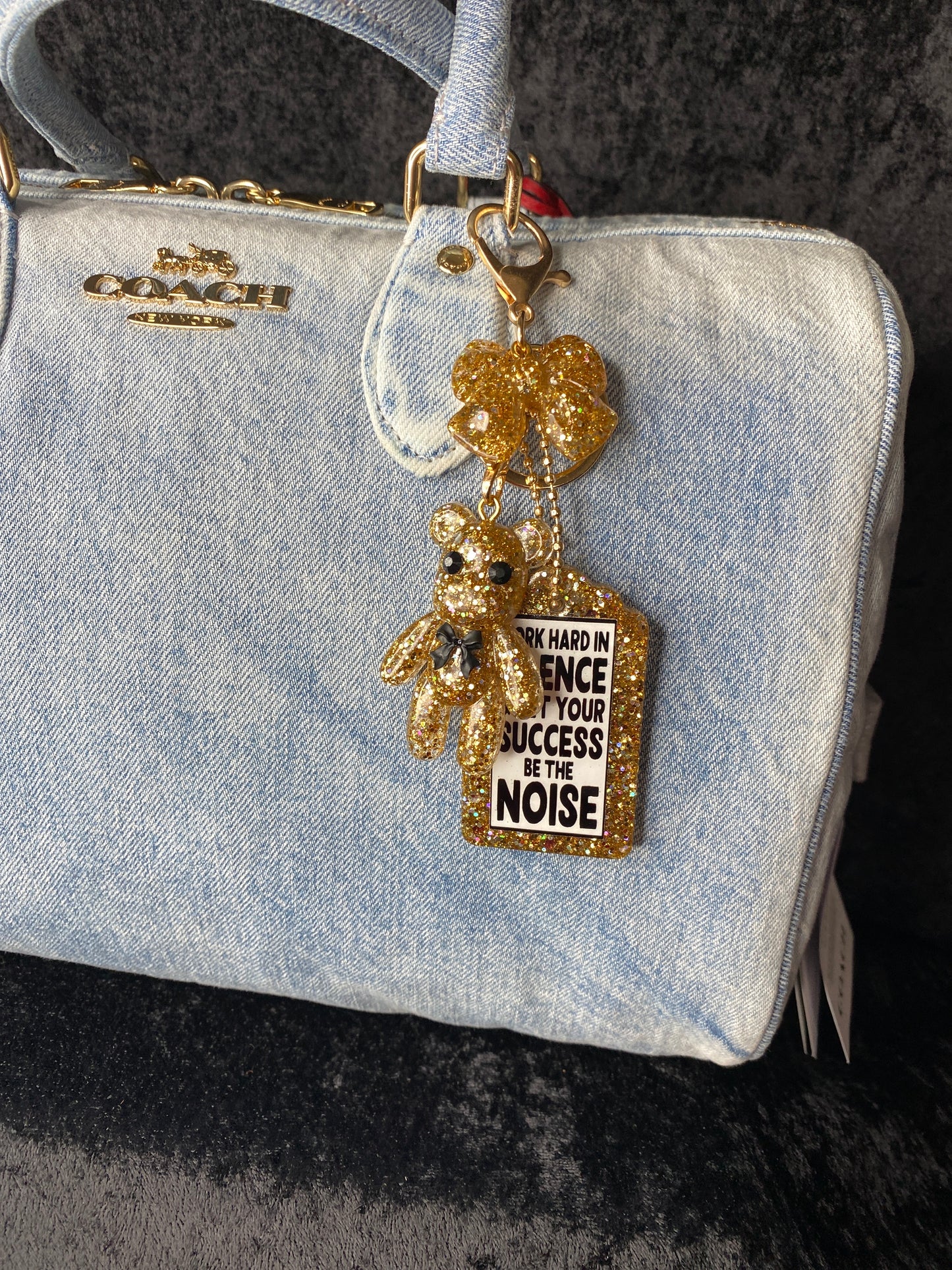 Luxe Stack Charm Set ✨ Gold Statement Bag Charm | Ready to Ship