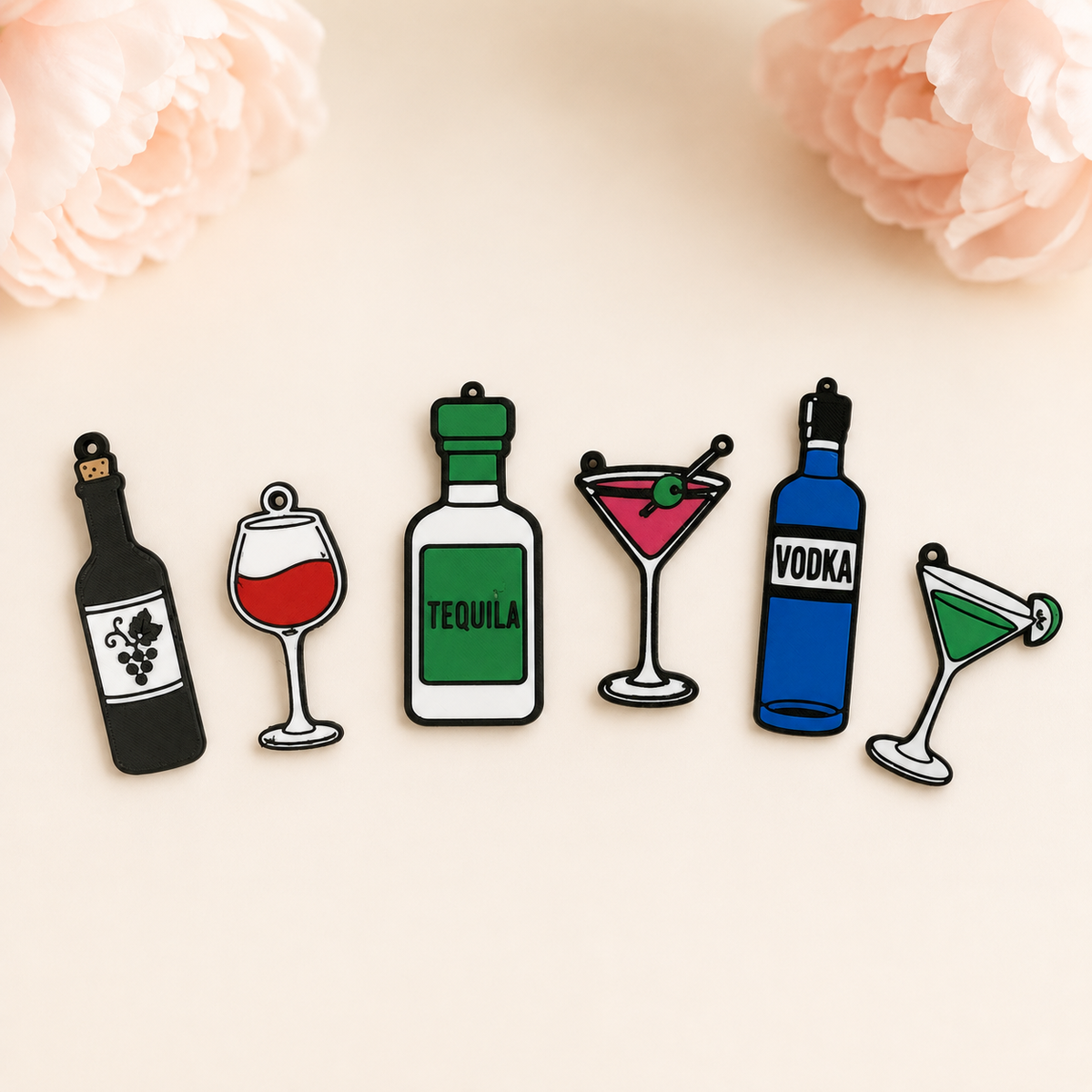 Happy Hour Charm Bar — Drink-Inspired Bag Charms