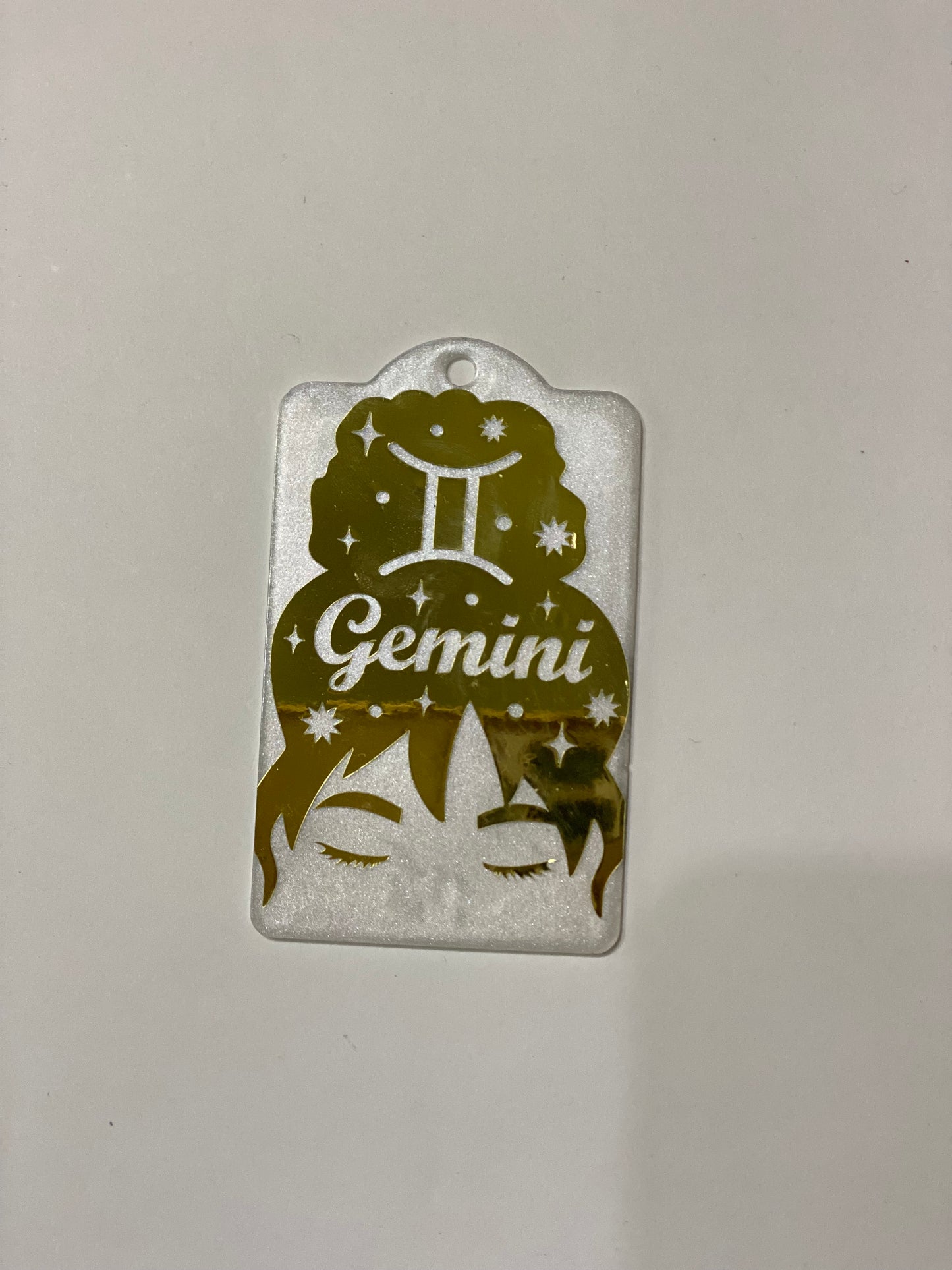 Zodiac Series Resin Hang Tag Charm – Handmade Astrology Bag Charm
