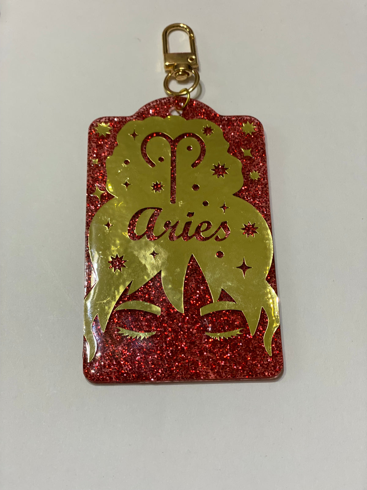 Zodiac Series Resin Hang Tag Charm – Handmade Astrology Bag Charm