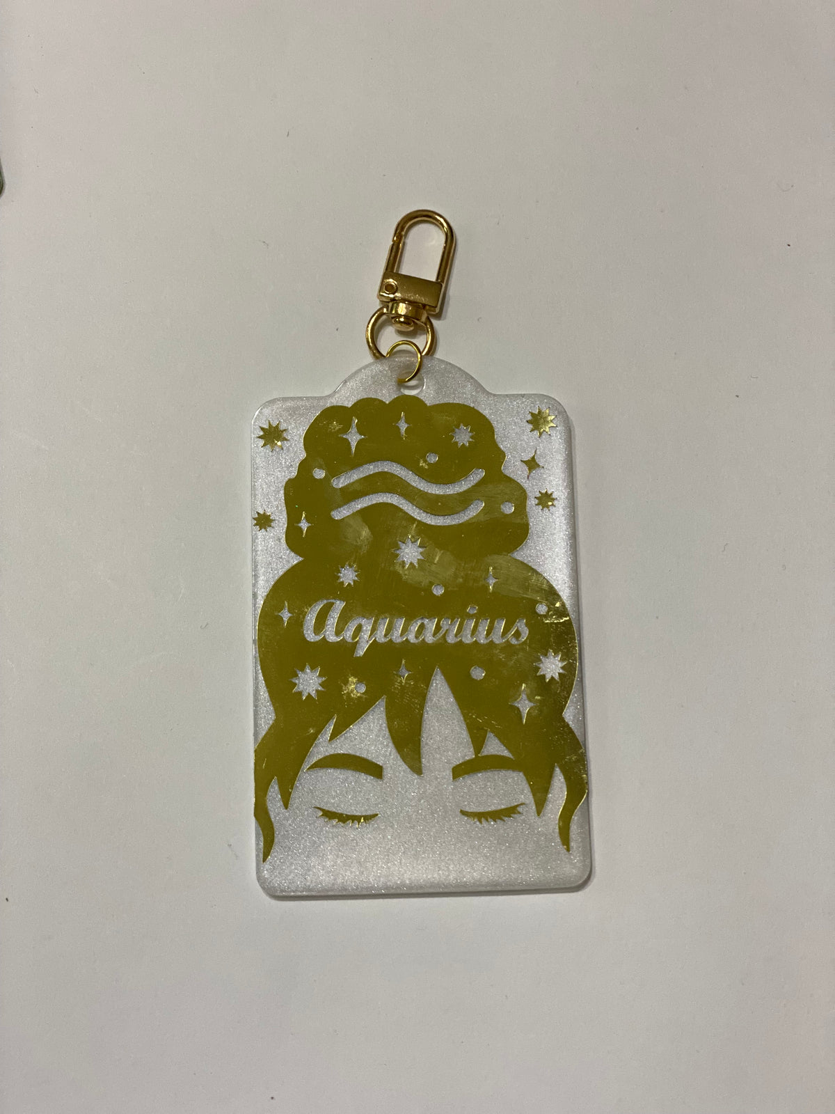 Zodiac Series Resin Hang Tag Charm – Handmade Astrology Bag Charm