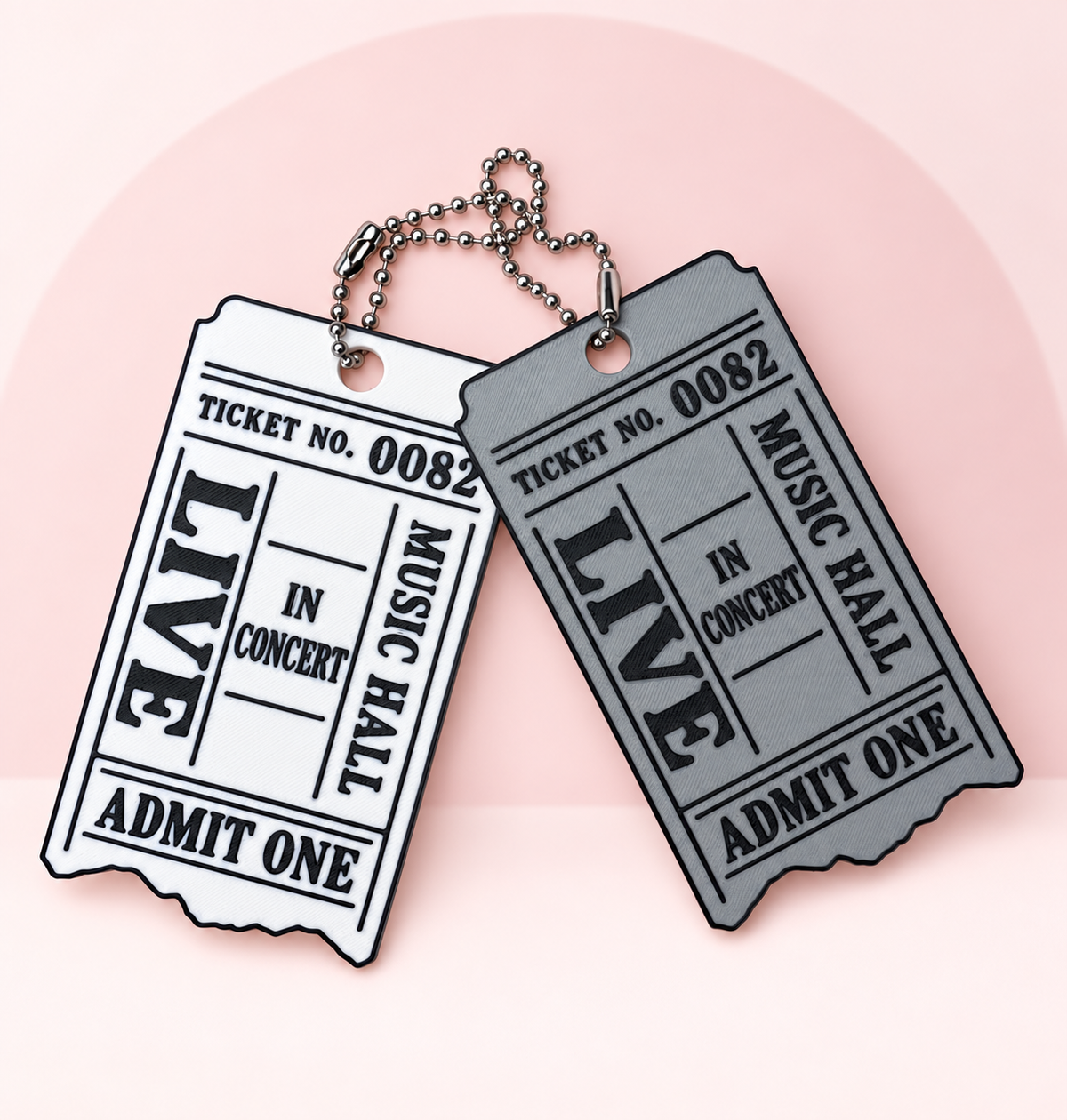 Admit One Concert Ticket Charm