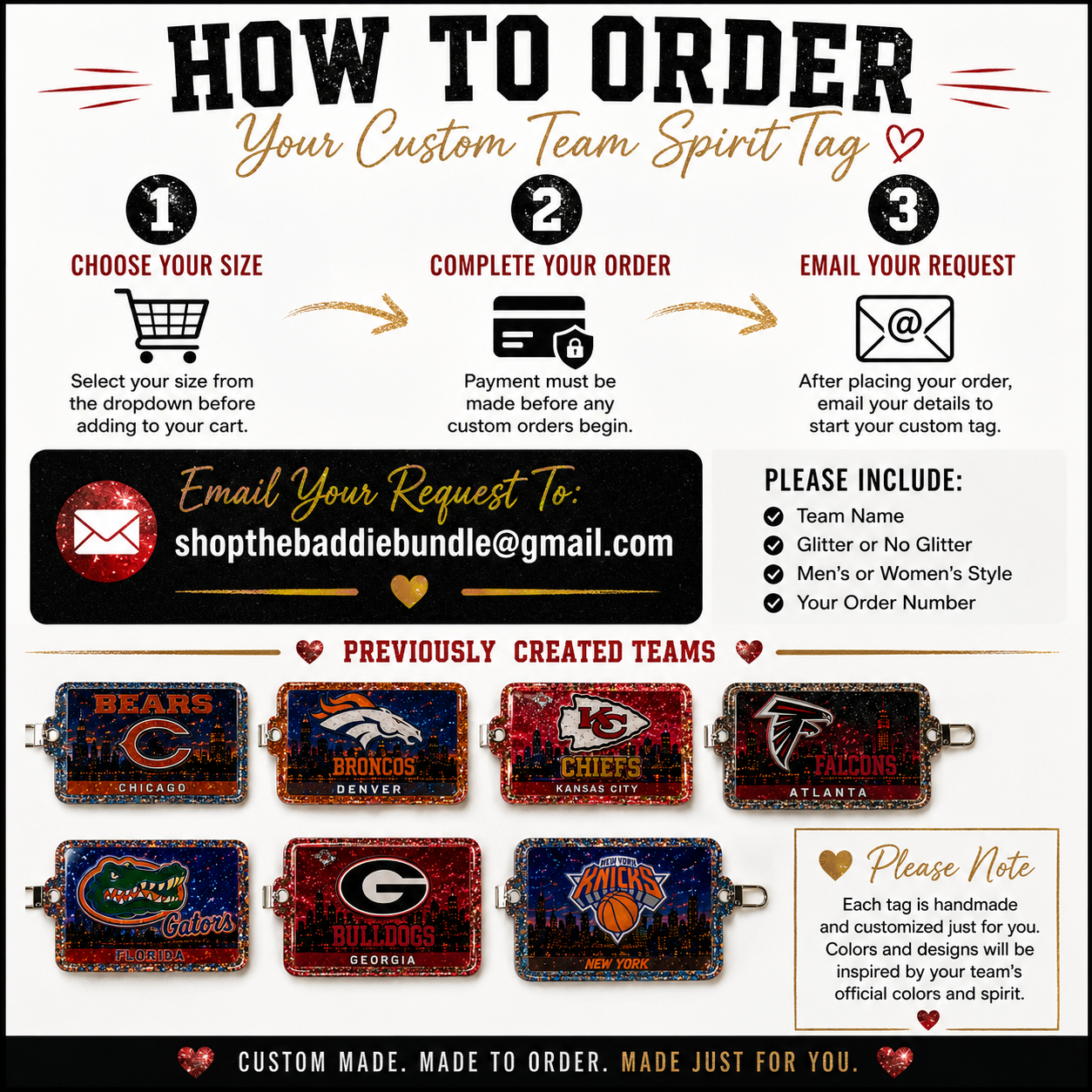 🏈 TEAM SPIRIT COLLECTION