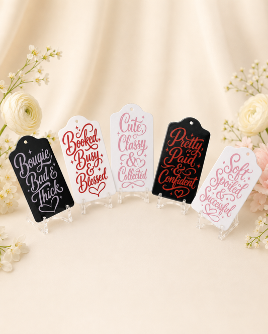 Bougie, Bad & Thick Statement Hang Tag