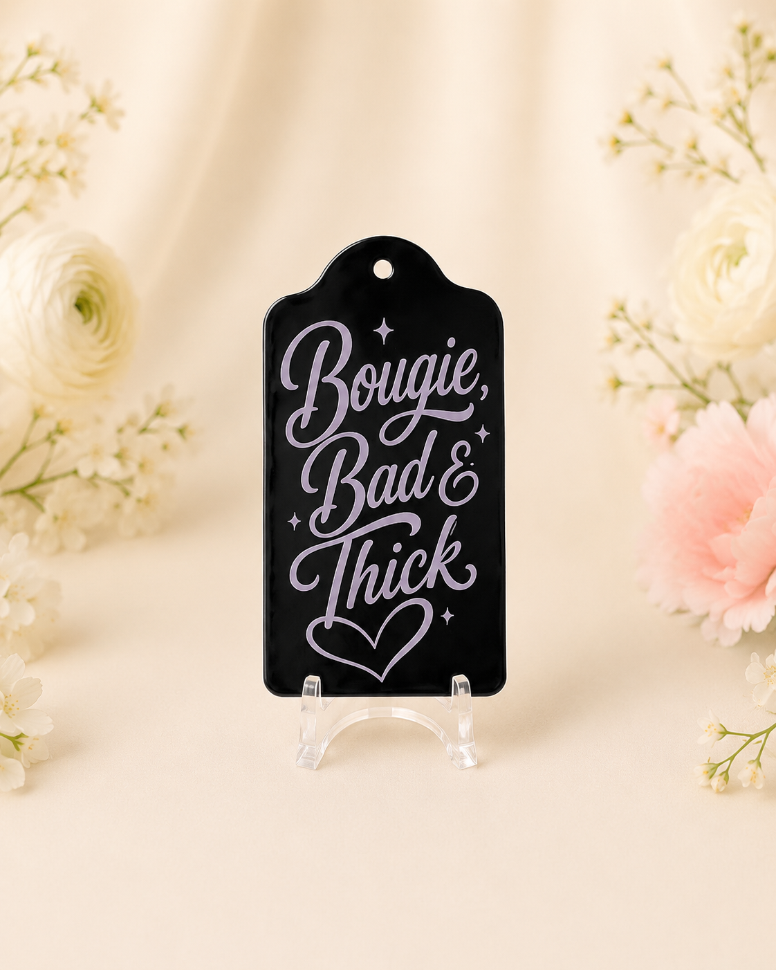 Bougie, Bad & Thick Statement Hang Tag