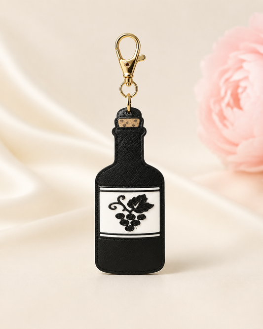 Midnight Vineyard Wine Bottle Bag Charm