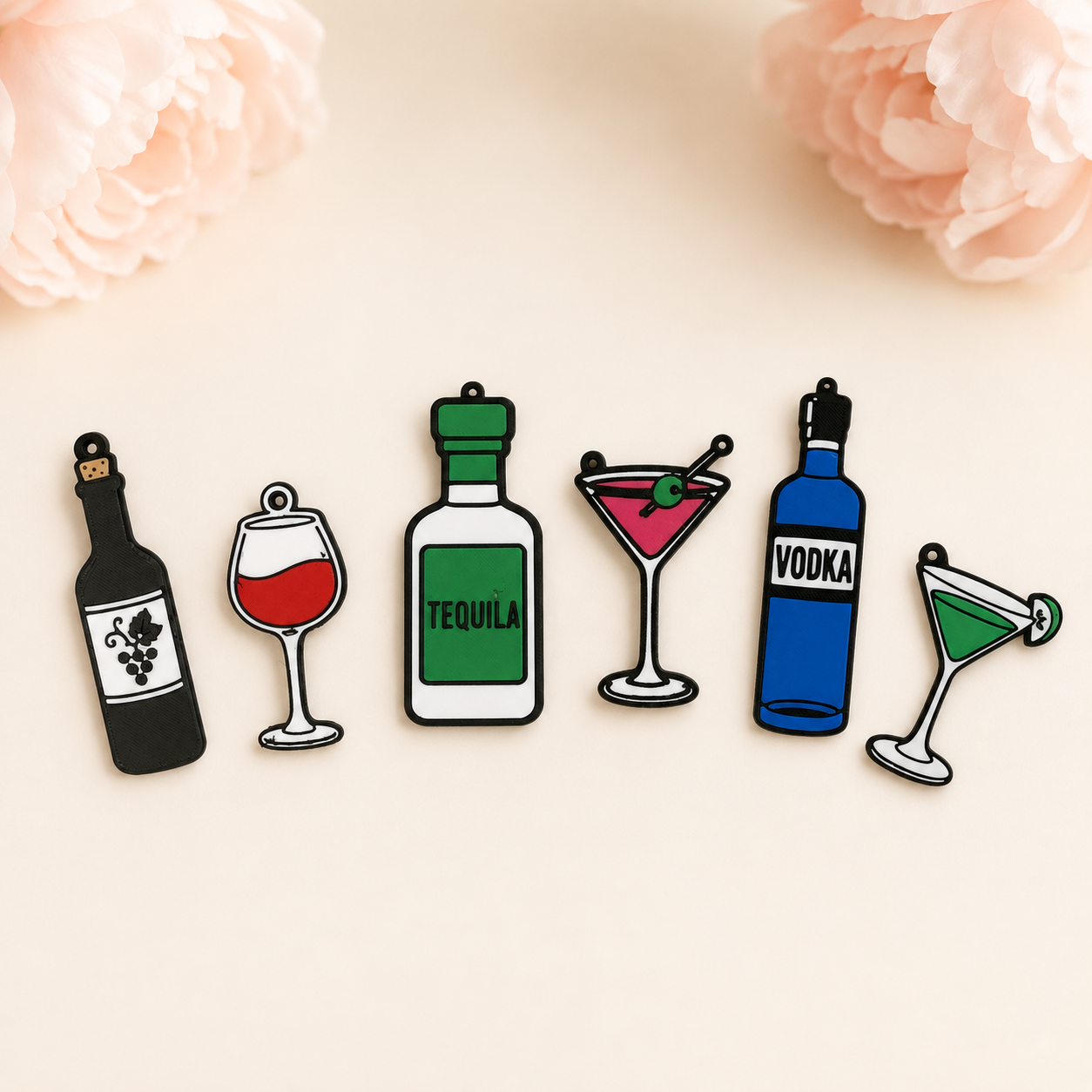 Happy Hour Charm Bar — Drink-Inspired Bag Charms