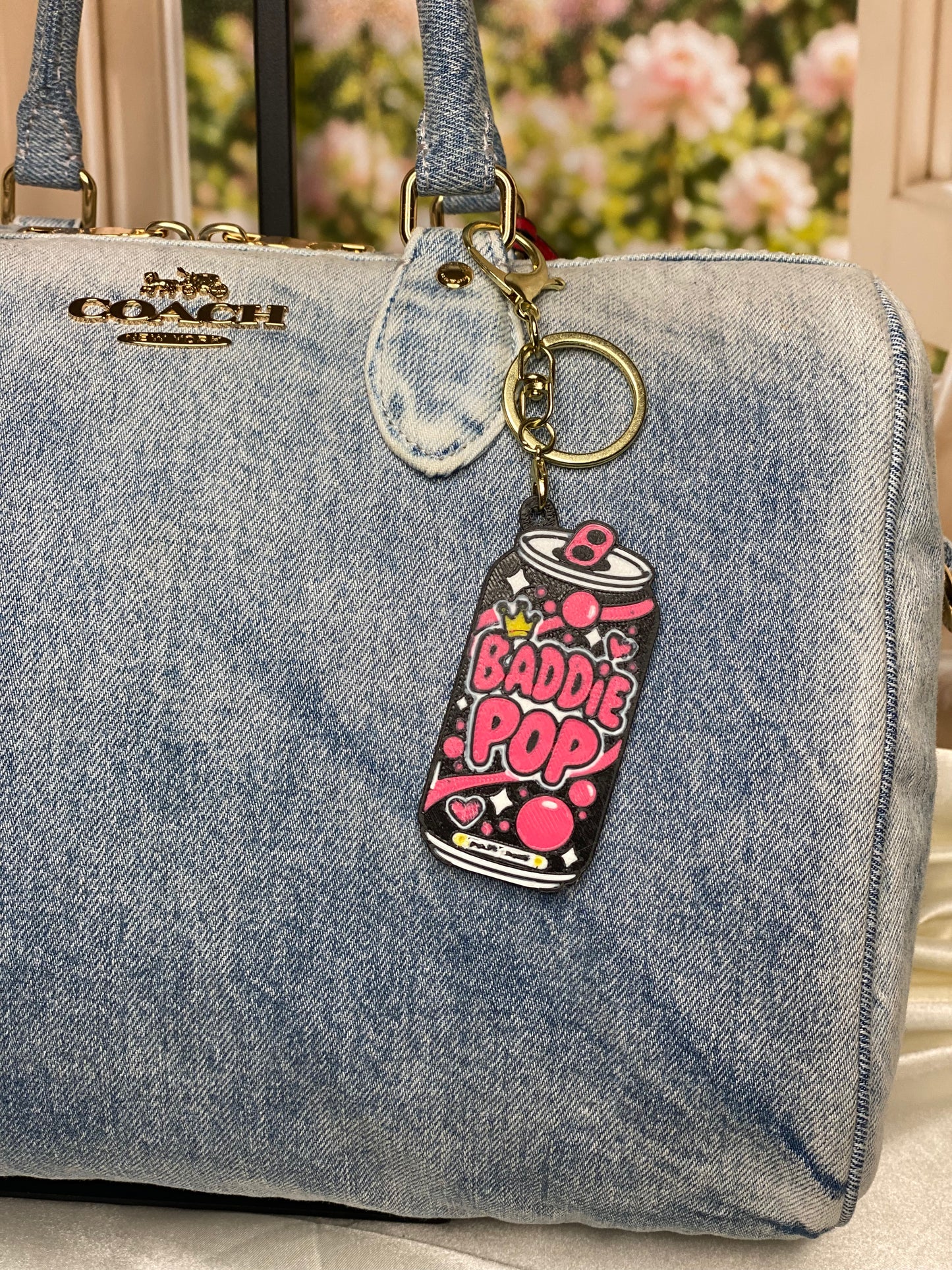Baddie Pop Soda Can Bag Charm
