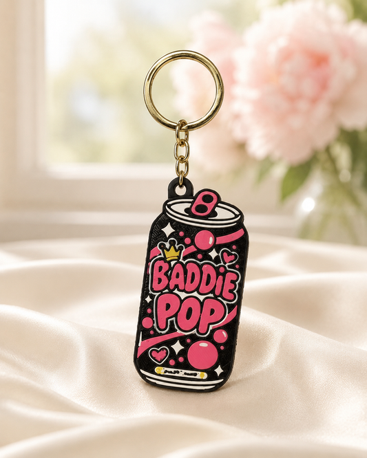 Baddie Pop Soda Can Bag Charm