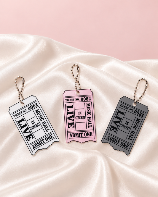 Admit One Concert Ticket Charm