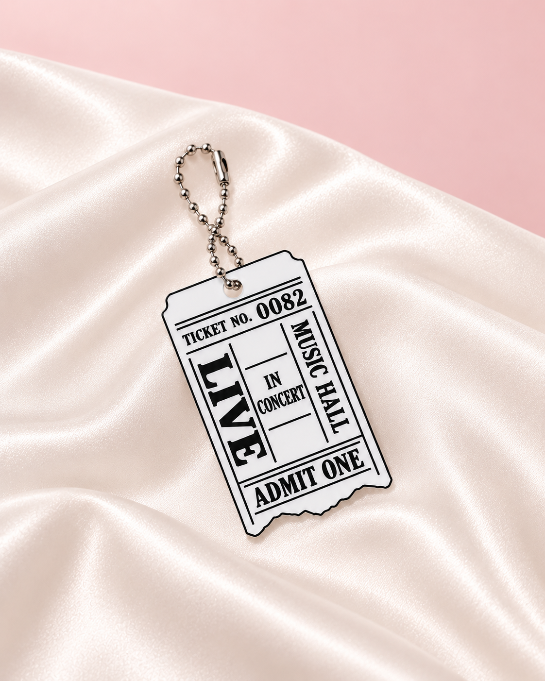 Admit One Concert Ticket Charm