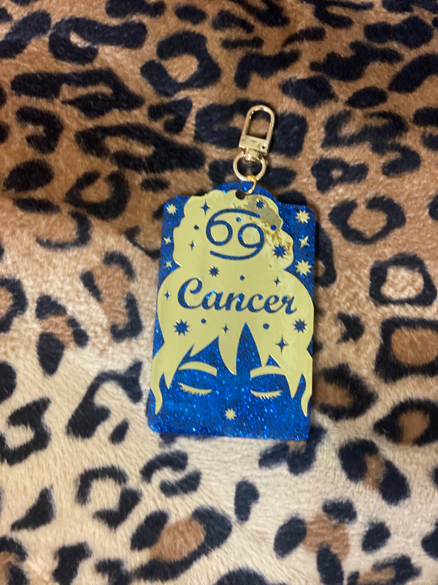 Zodiac Series Resin Hang Tag Charm – Handmade Astrology Bag Charm