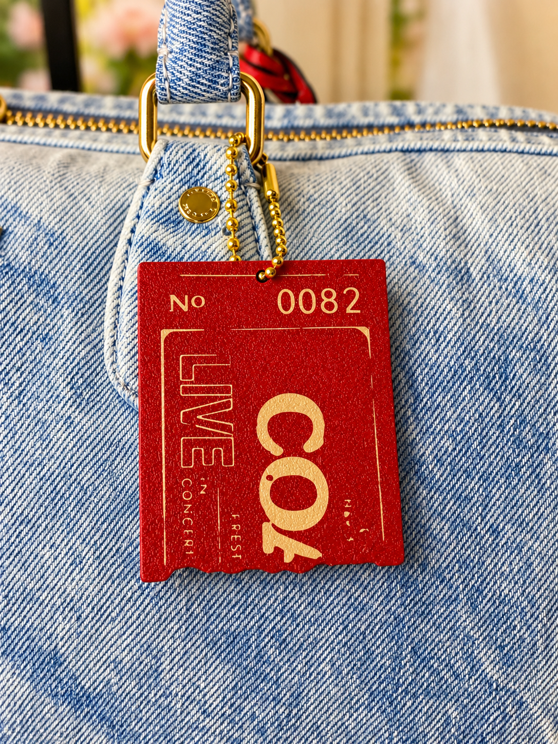 3D-Printed Coach-Inspired Concert Ticket Bag Charm